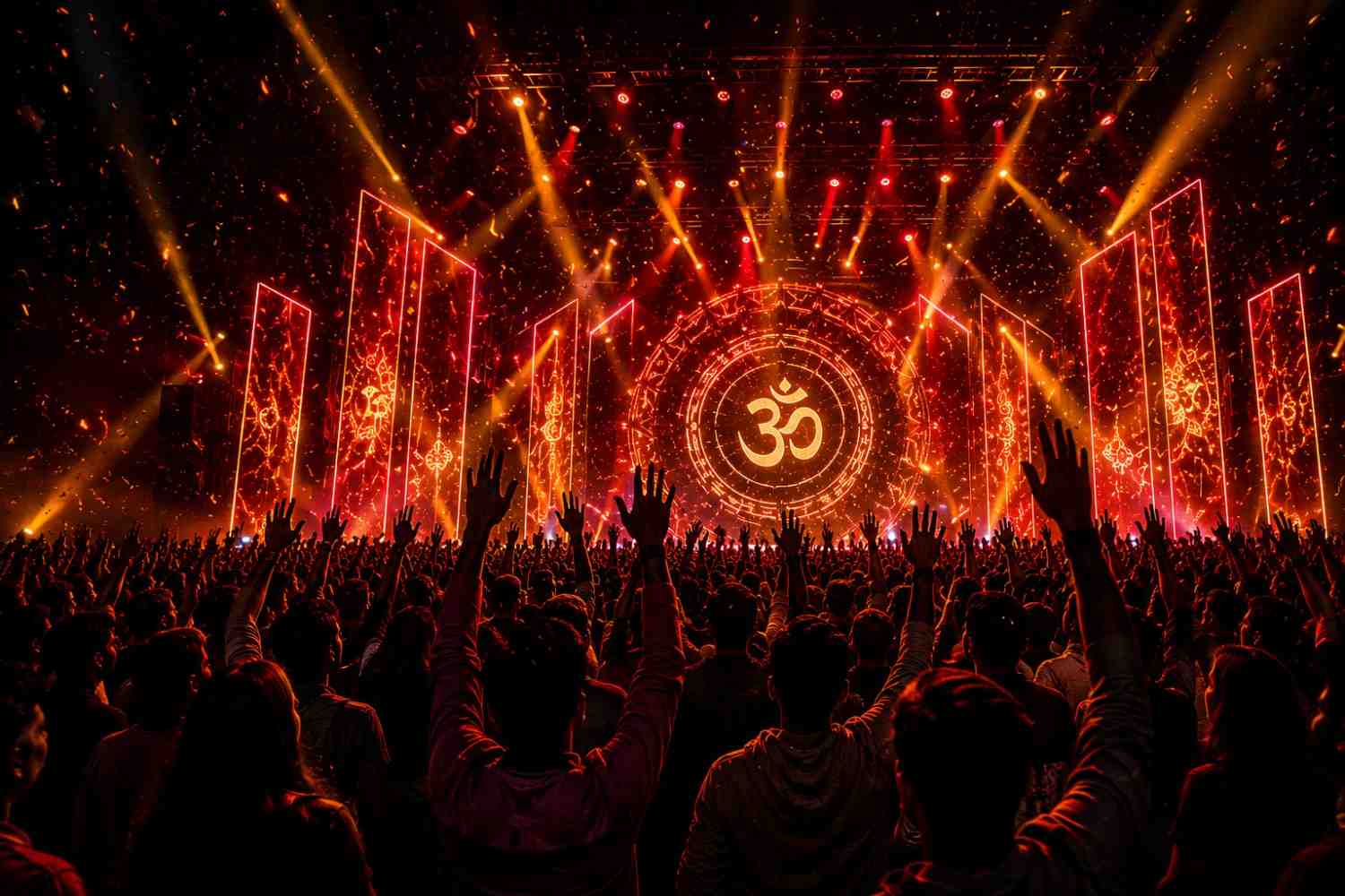 Bhajan Clubbing crowd experience at Ayur Mahotsava