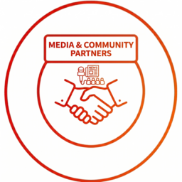 Media & Community Partners icon